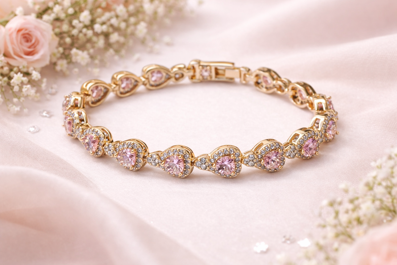 Ilanja Crystal heart bracelet