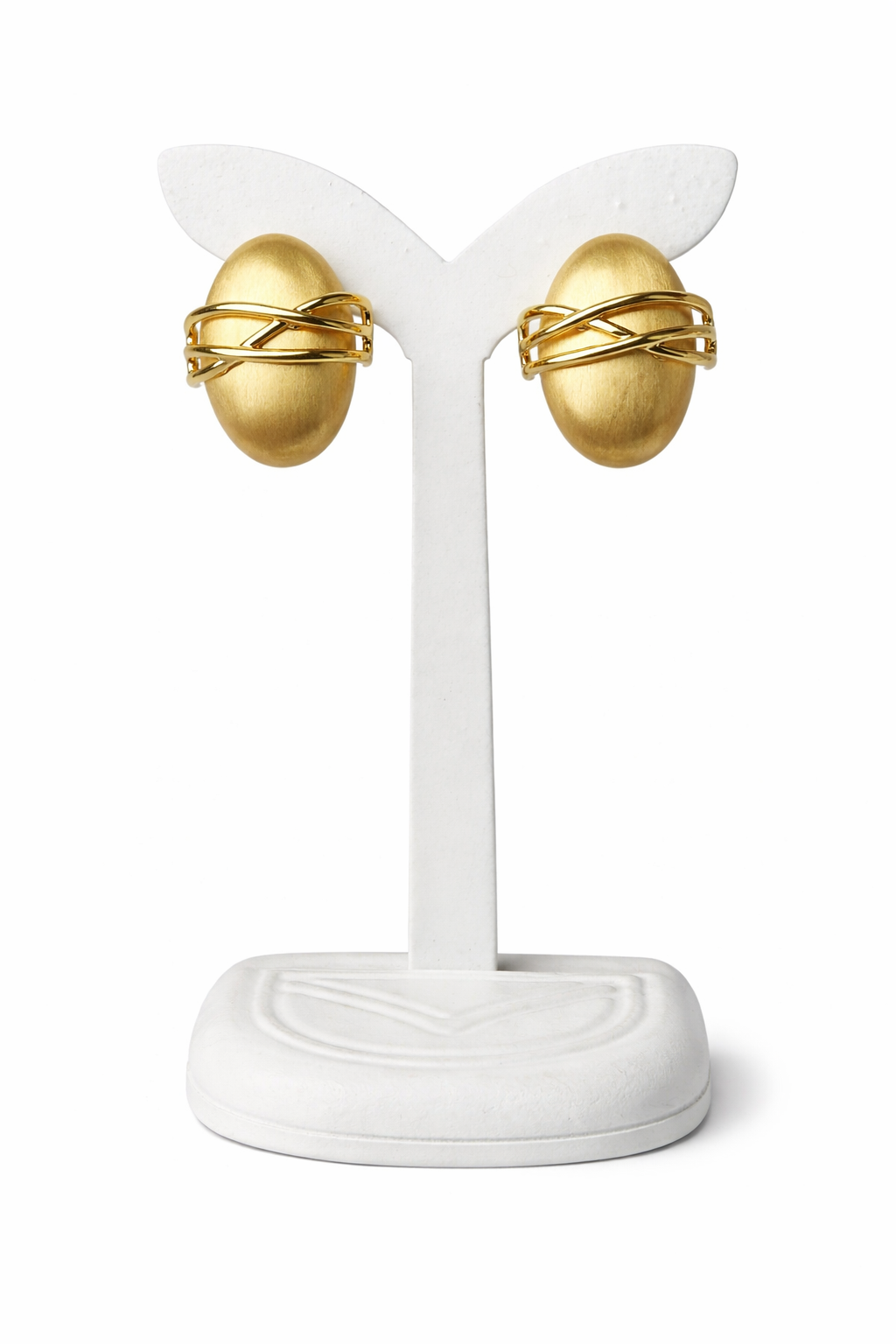 Ilanja Golden Weave Studs