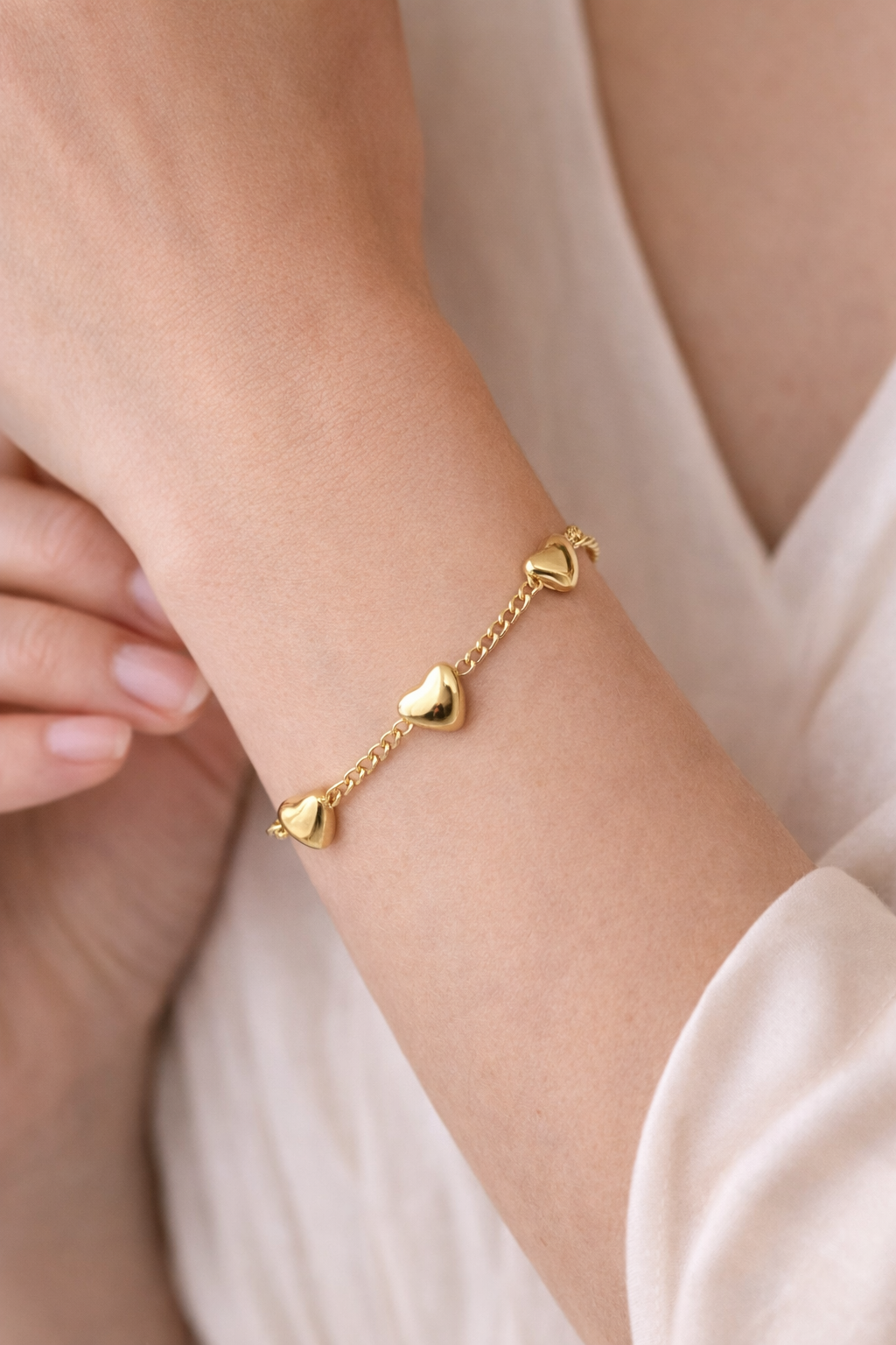 Ilanja Golden Hearts bracelets