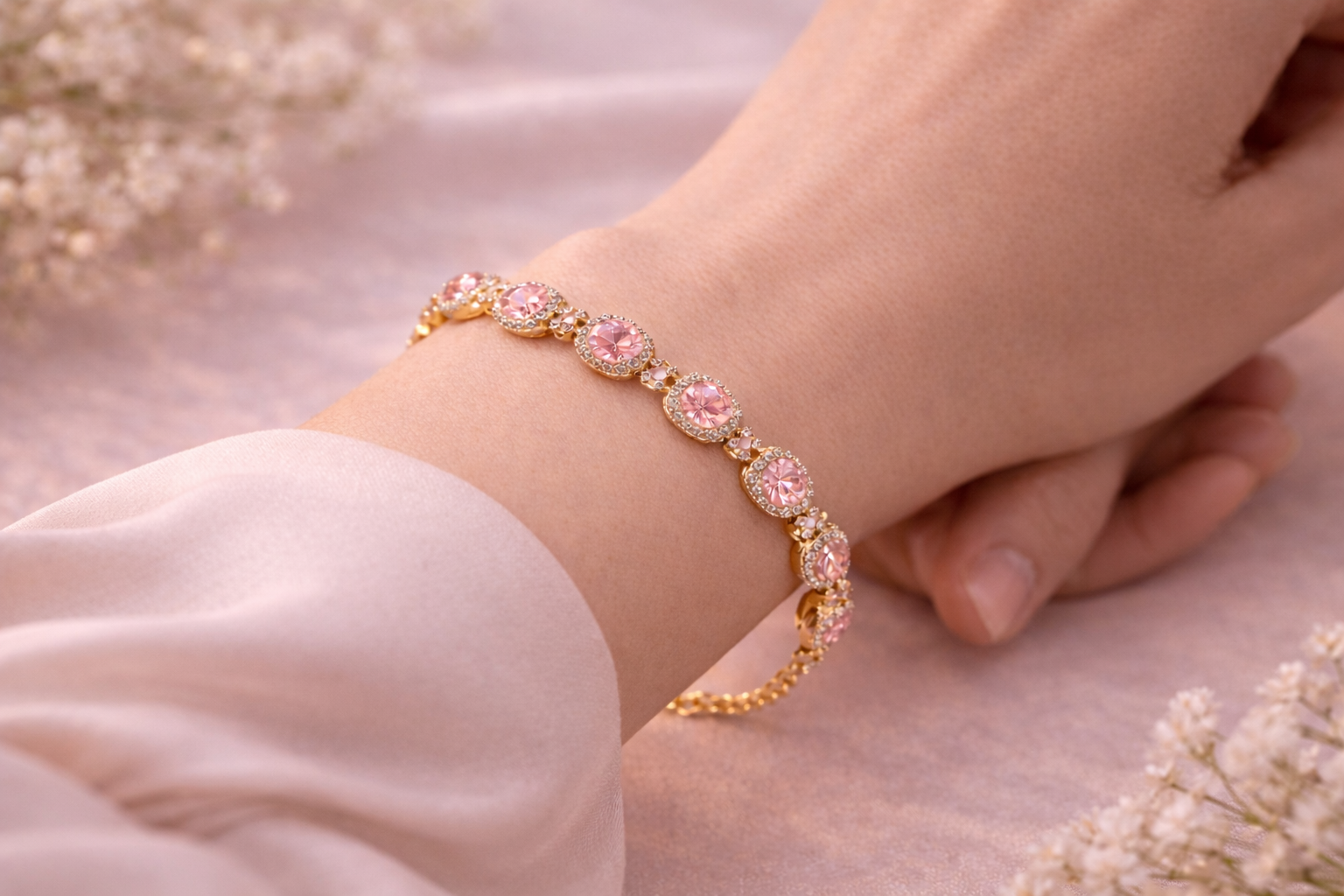 Ilanja Crystal heart bracelet