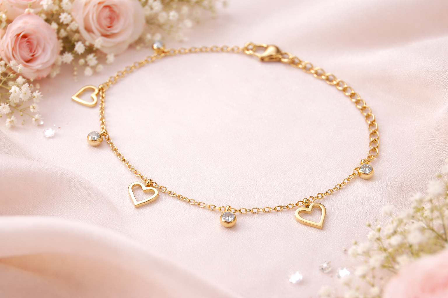 Ilanja Heart Charm Bracelet