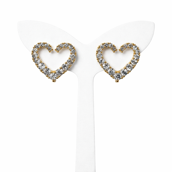 Ilanja Sparkle Heart Studs