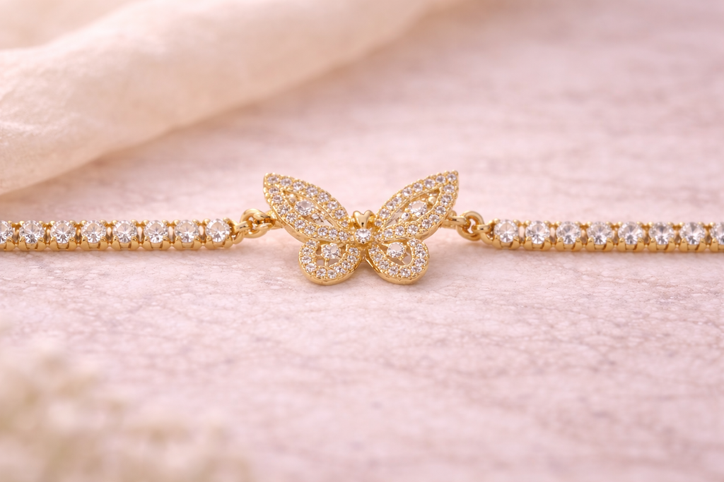 Ilanja Butterfly Tennis Bracelet