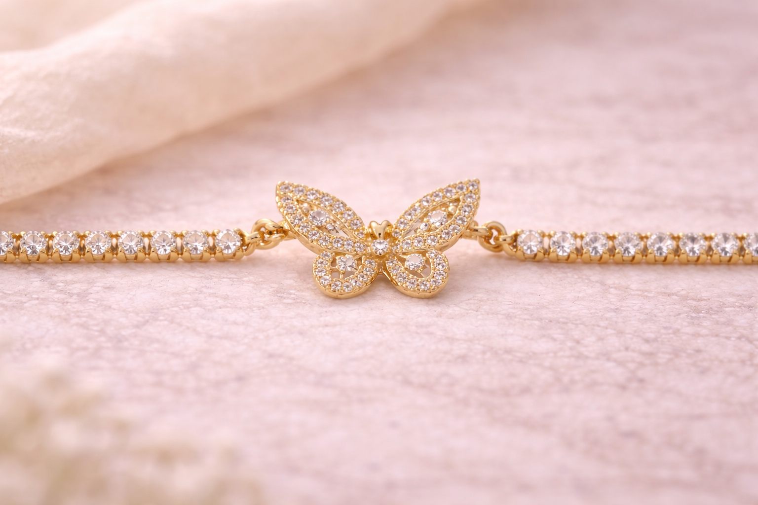 Ilanja Butterfly Tennis Bracelet