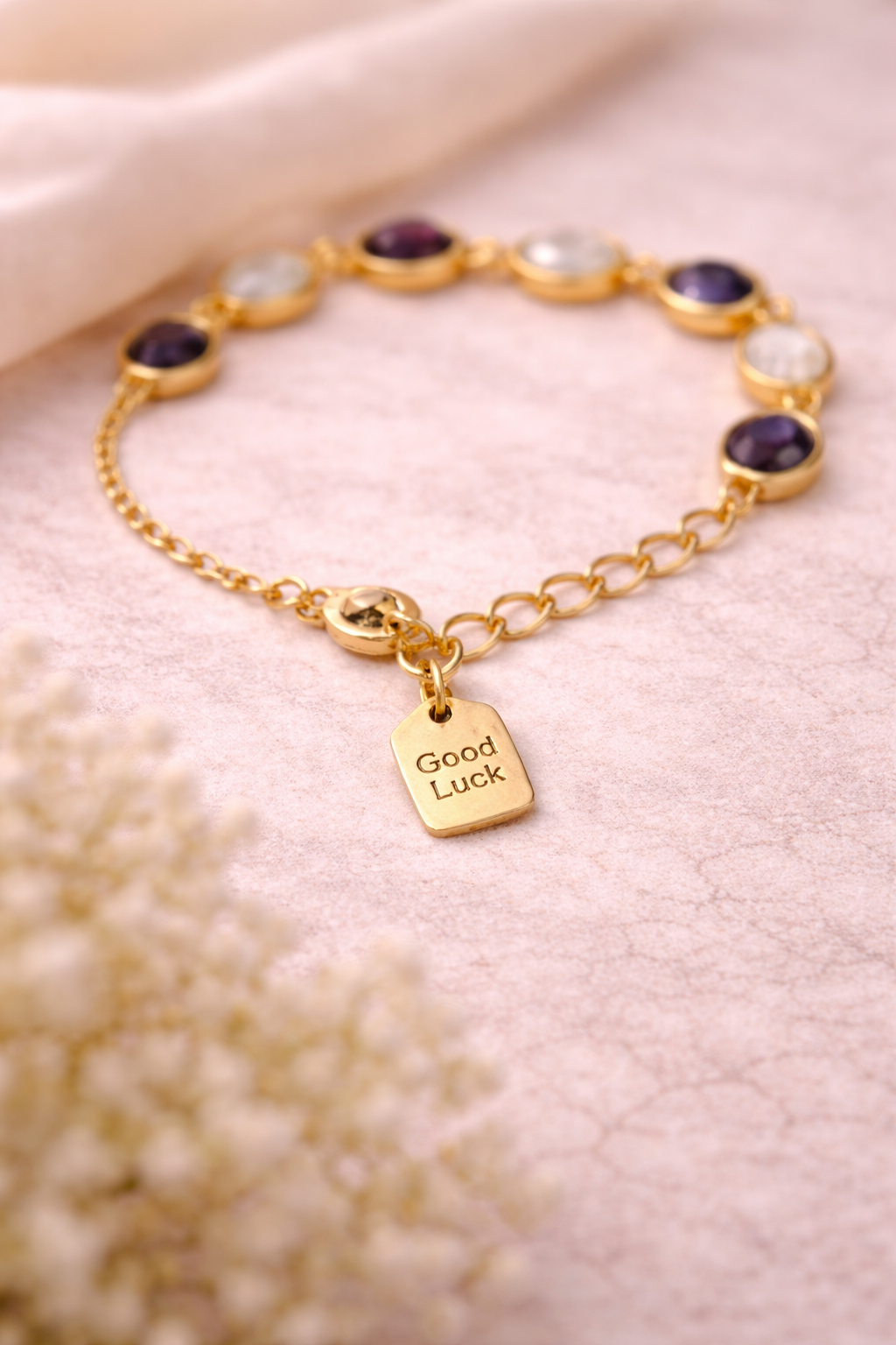 Ilanja Amethyst Pearl Bracelet