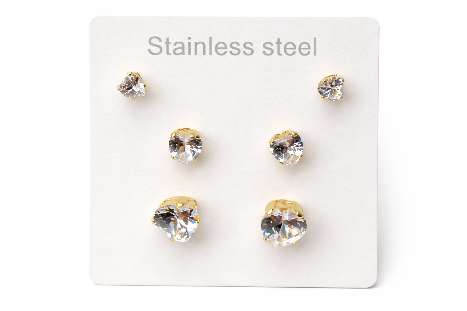 Ilanja Aurora Heart Studs