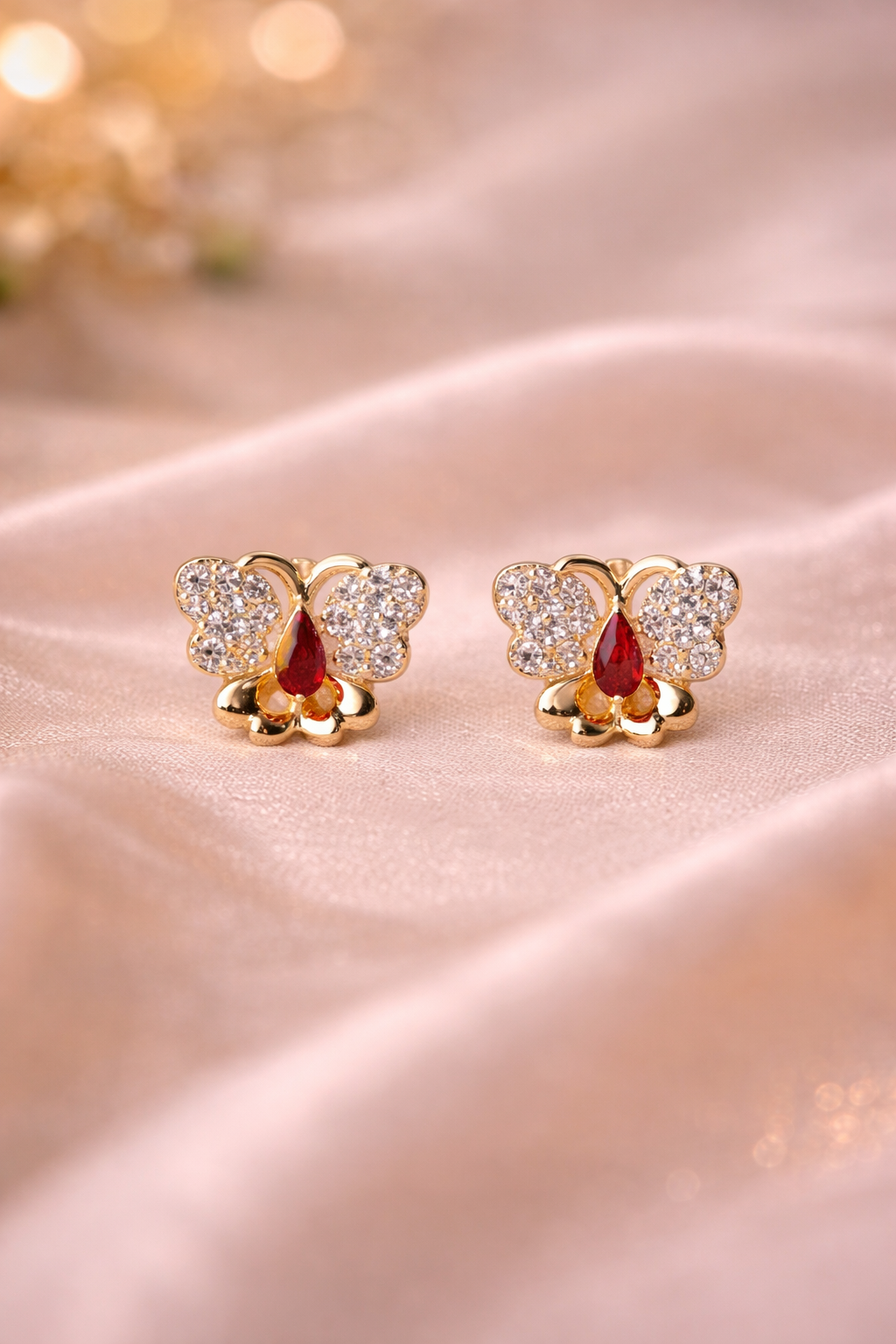 Ilanja Ruby Flutter Necklace set