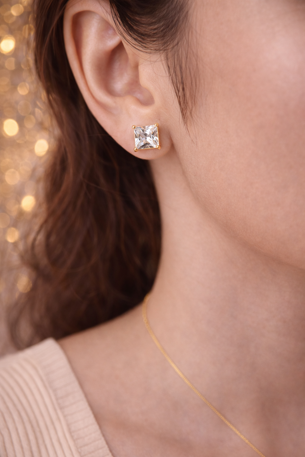 Ilanja Royal Square Studs