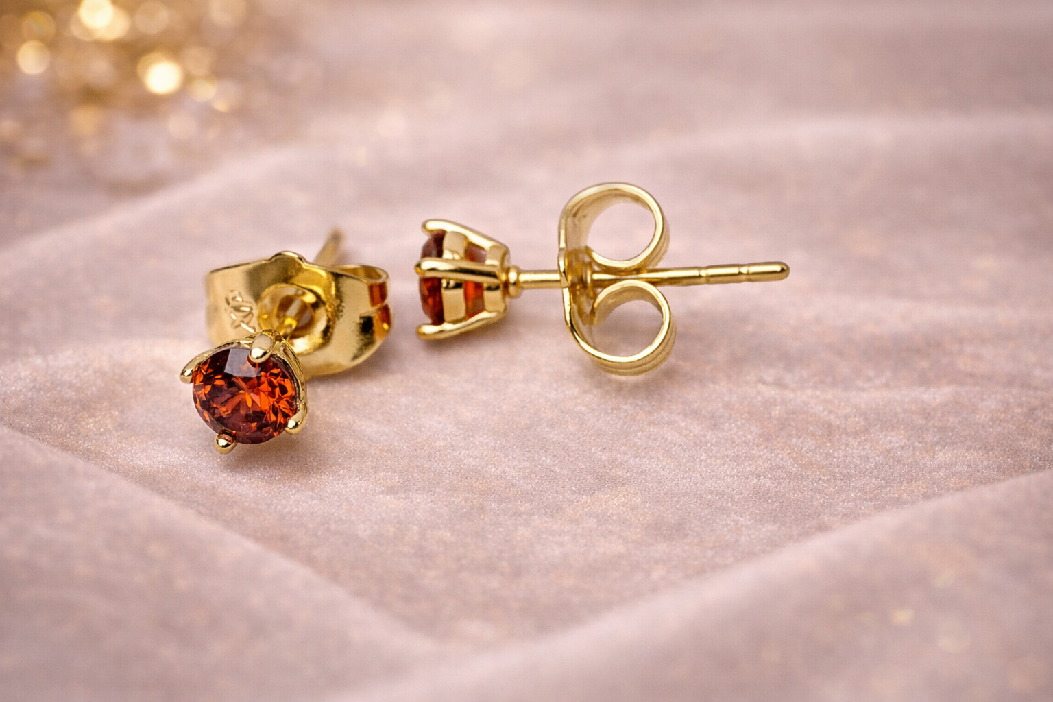 Ilanja Amber Glow Studs
